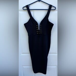 Charlotte Russe Black Dress with Gold Details